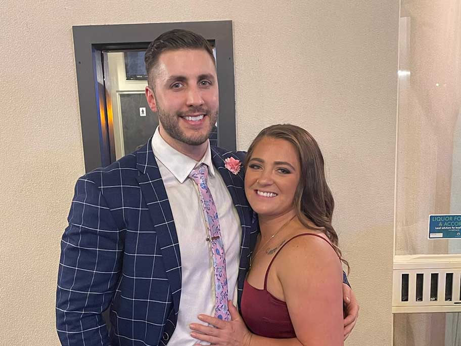 Dr Ash Gordon (left) with his sister Natalie.