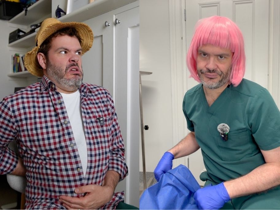 Dr Lane Hinchcliffe in character.